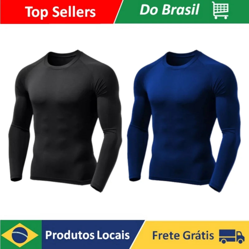 Pack of 2 Thermal Protection T-Shirts Solar Cycling Compression Second Skin UV Iced Fabric 50 + Various Colors Wholesale