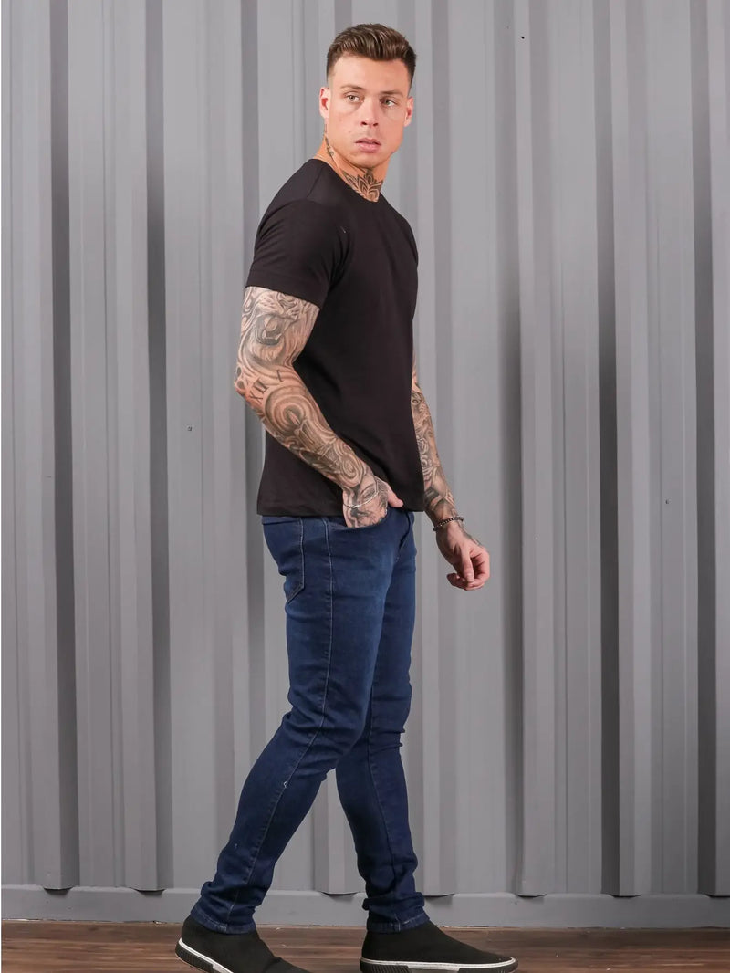 Men's Jeans Dark Skinny Premium Casual Line Model