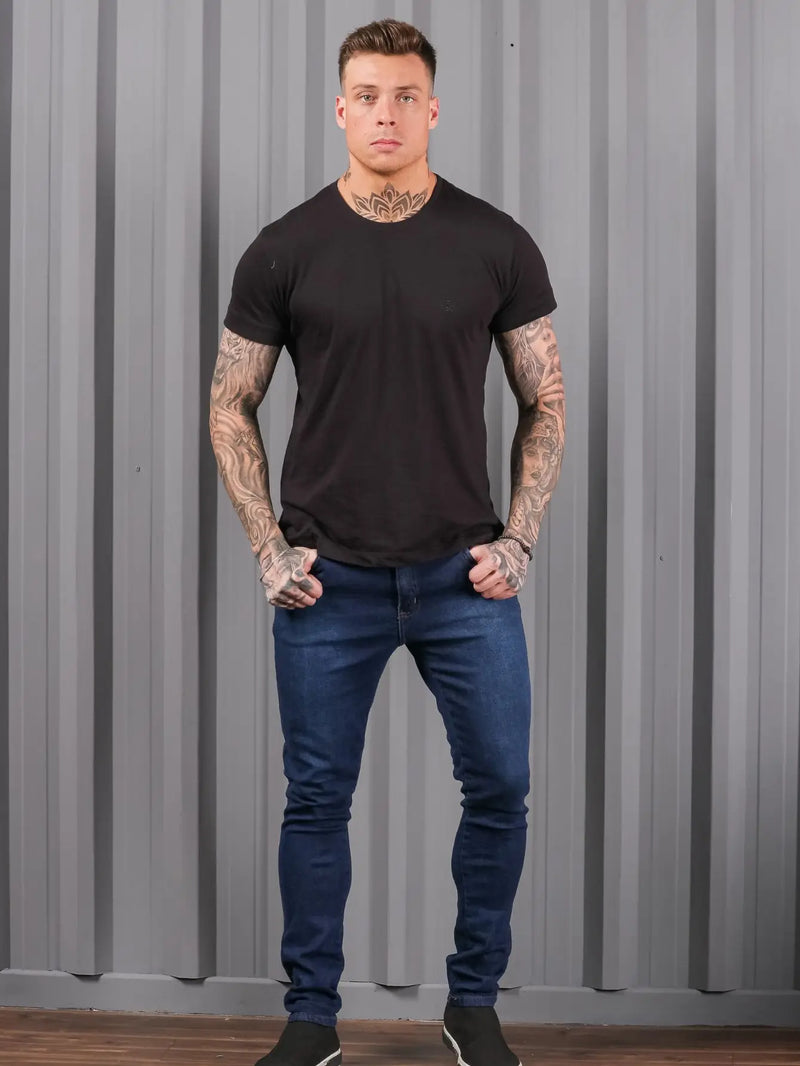 Men's Jeans Dark Skinny Premium Casual Line Model