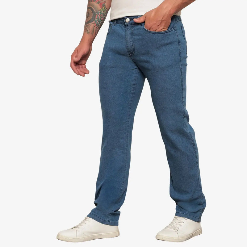 Men's Slim Slim Clear Wash Pants With Elastane