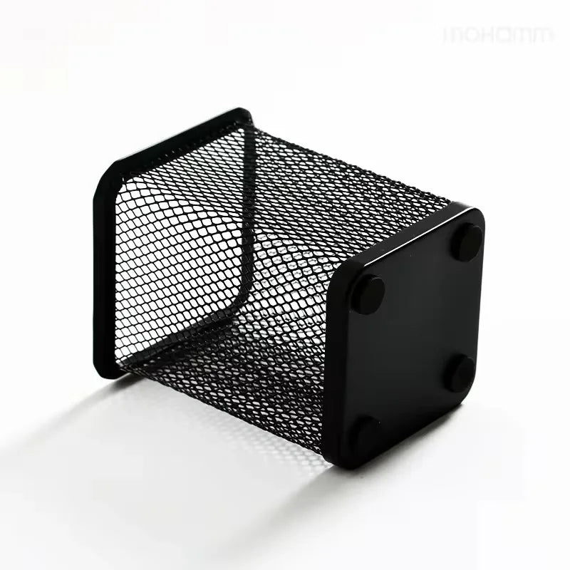 Pencil Door Table Office Metal Square Pen Organizer Durable Simple Round Pen Pot for Table