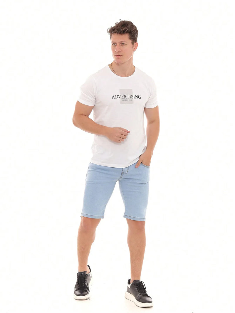 Bermuda Jeans Masculina Lavagem Clara Modelo Premium