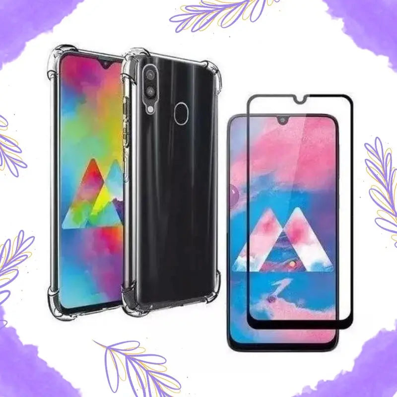 Clear Case Case Kit + 3D Glass Film-Samsung A10/ A10s/ A20/ A20s/ A30/ A30s/ A50/ A50s/ A70