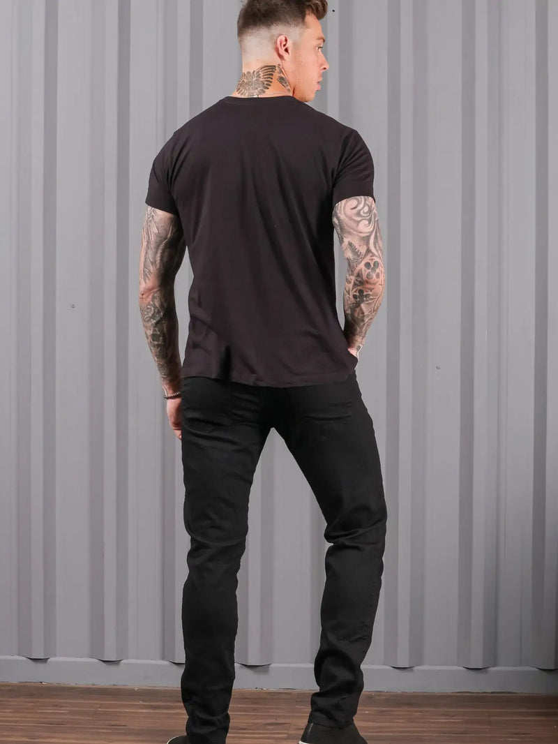 Black Skinny Men's Pants Basic Model Casual Premium Line