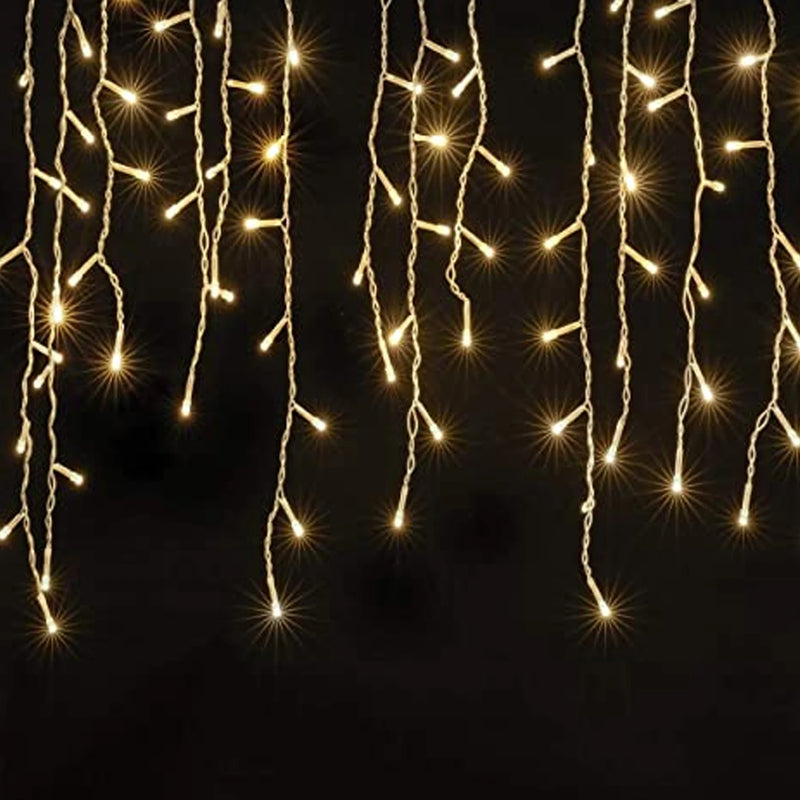 Cascata Pisca Pisca 5m 200Leds 110/220V Luzes de natal 8 funções Guirlanda cachoeira decoração Casa árvore exterior e interior