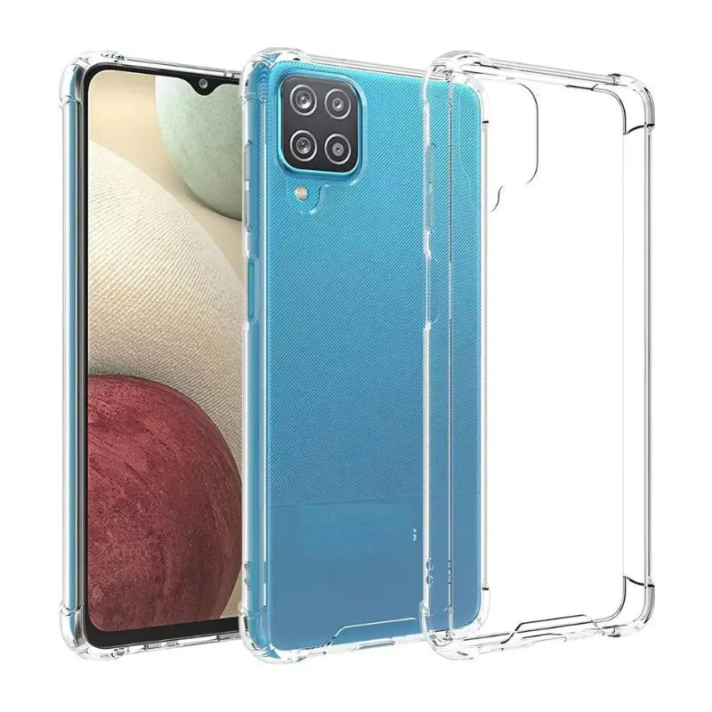 Transparent Case + 3D Glass Film Case Kit for Samsung Galaxy A12/ A22(4G)/ A22(5G)/ A32(4G)/ A32(5G)/ A72