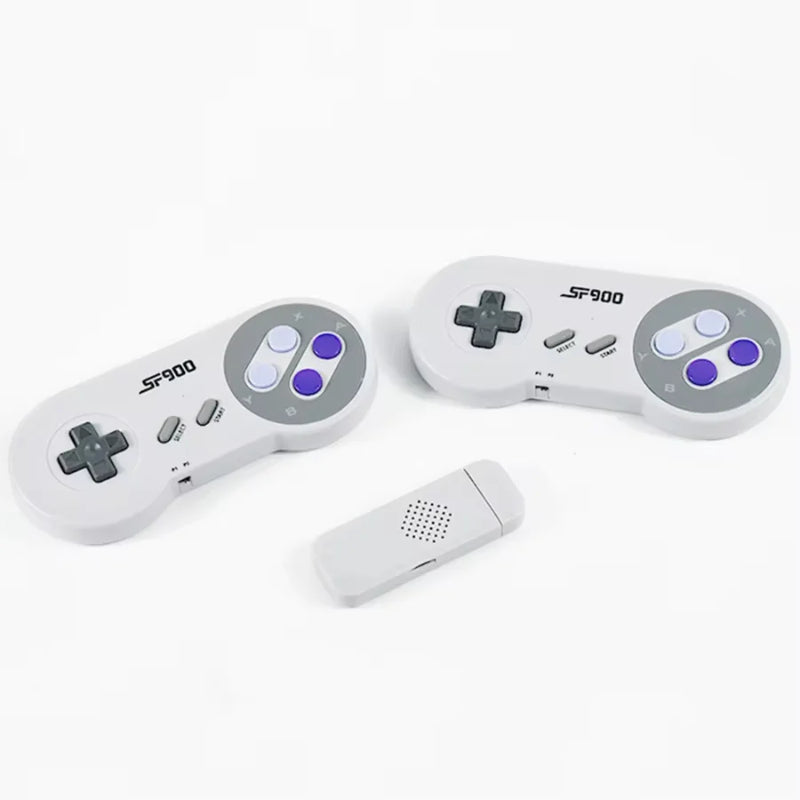 SKYTUR SF900 Game Stick + 5000 Jogos HDMI 2 Players Jogadores Diversos Jogos Retro 2 Controles Pilhas Diversão Crianças Adultos