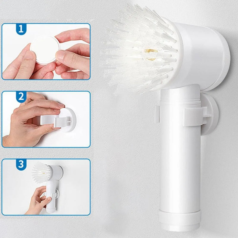 5 in 1 Electric Cleaning Brush Wireless Practical Multipurpose Cleaner For Kitchen Bathroom Practical