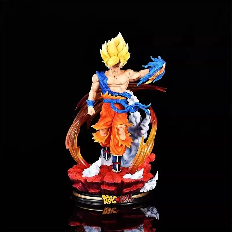 27cm Dragon Ball Z Anime Figure Gk Son Goku Action Figure Super Saiyan Statue Pvc Figure Model Toys Ornament Collection Doll Kid