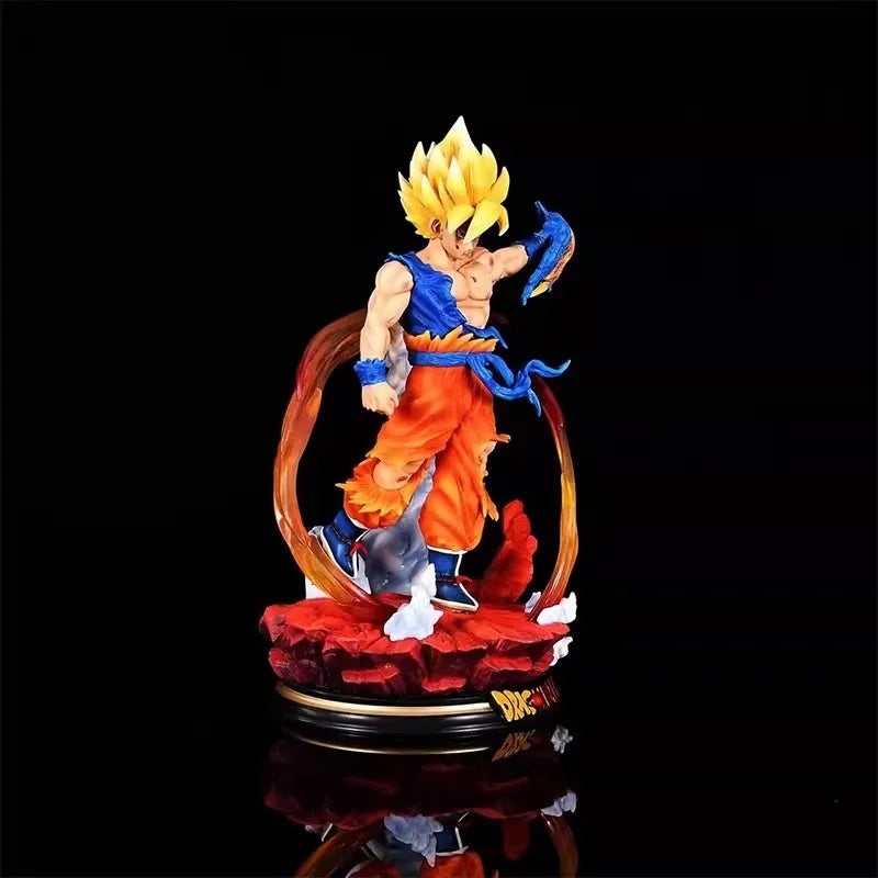 27cm Dragon Ball Z Anime Figure Gk Son Goku Action Figure Super Saiyan Statue Pvc Figure Model Toys Ornament Collection Doll Kid