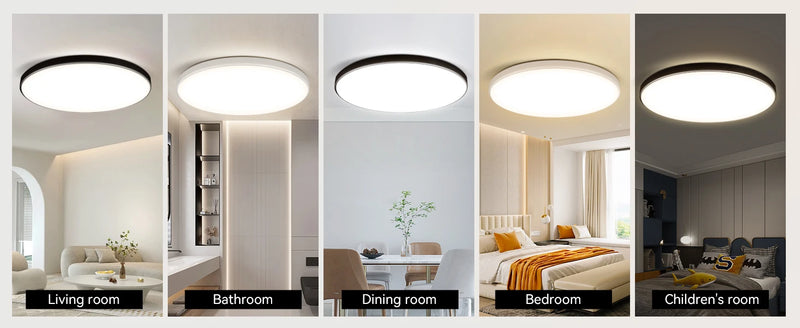 LED Ceiling Lamp Remote Control Ceiling Chandelier Modern Lustre Smart Dimmable Led Ceil Lighting Fixture For Living Room Home