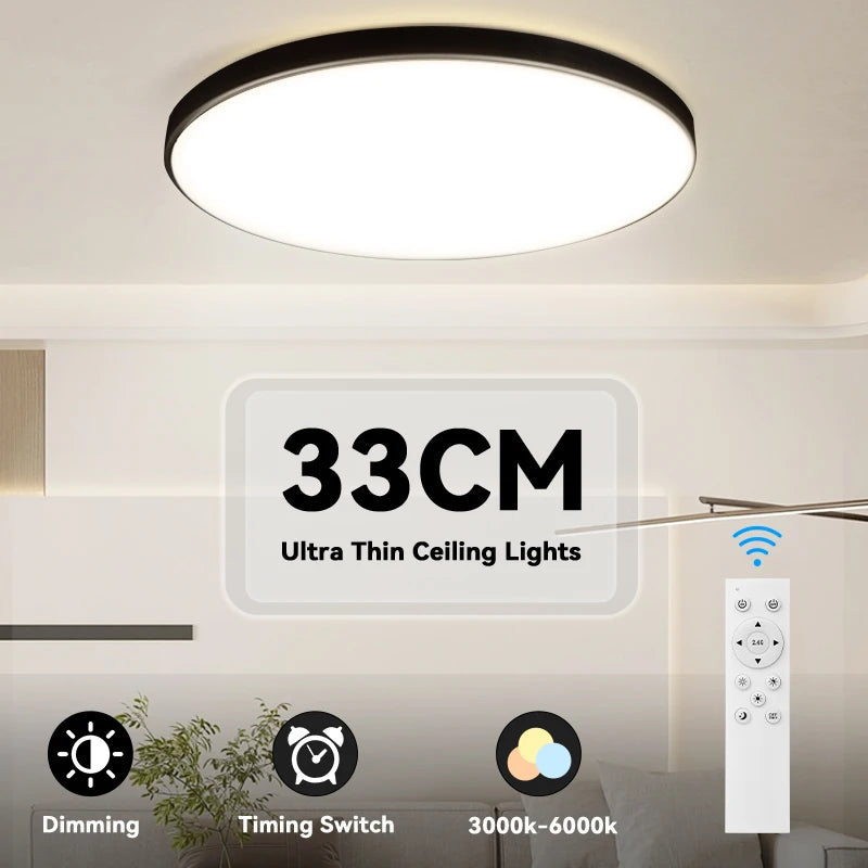 LED Ceiling Lamp Remote Control Ceiling Chandelier Modern Lustre Smart Dimmable Led Ceil Lighting Fixture For Living Room Home