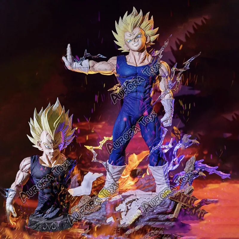 12.99in/33cm Anime Dragon Ball Z Figure Majin Vegeta Figurine PVC Action Figures Collection Model Toys Gifts