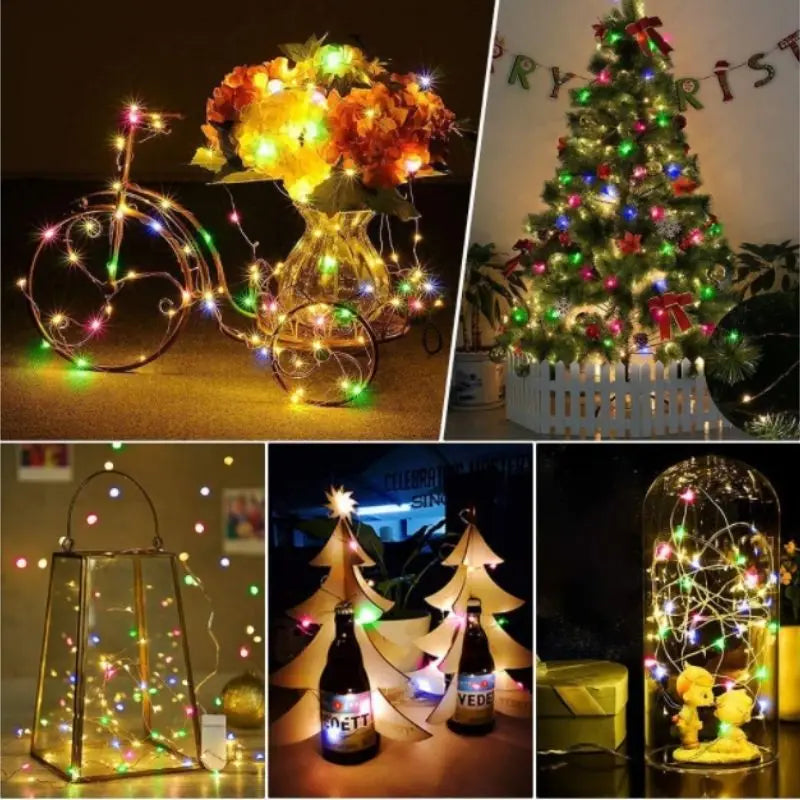 Fio De Fada 2M Com Luzes Led Fada Para Decoração De Casa e Natal Festa