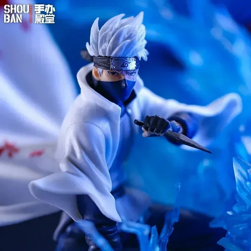 26.5cm Anime Naruto Action Figures Standing Kakashi Pvc Statue Collection Figures Room Ornament Handmade Boy Birthday Toy Gifts