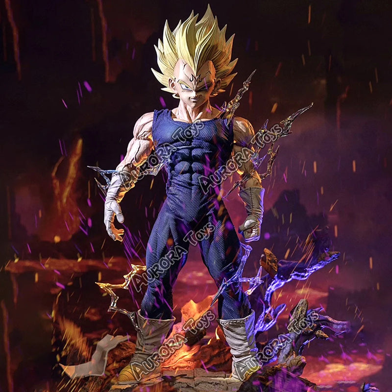 12.99in/33cm Anime Dragon Ball Z Figure Majin Vegeta Figurine PVC Action Figures Collection Model Toys Gifts