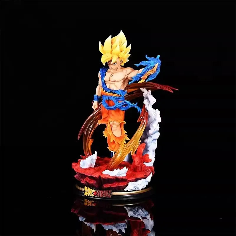 27cm Dragon Ball Z Anime Figure Gk Son Goku Action Figure Super Saiyan Statue Pvc Figure Model Toys Ornament Collection Doll Kid