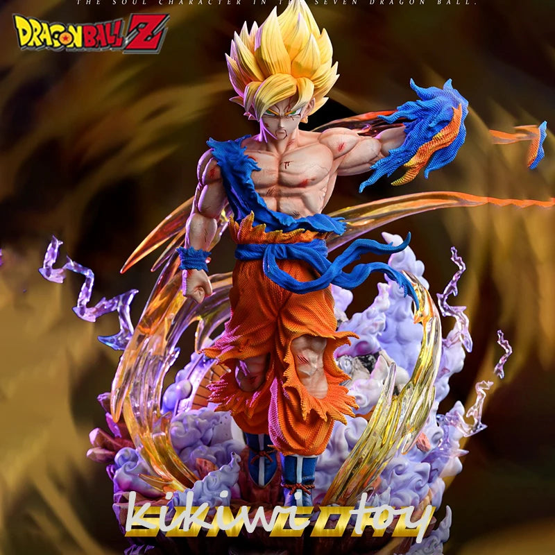 27cm Dragon Ball Z Anime Figure Gk Son Goku Action Figure Super Saiyan Statue Pvc Figure Model Toys Ornament Collection Doll Kid