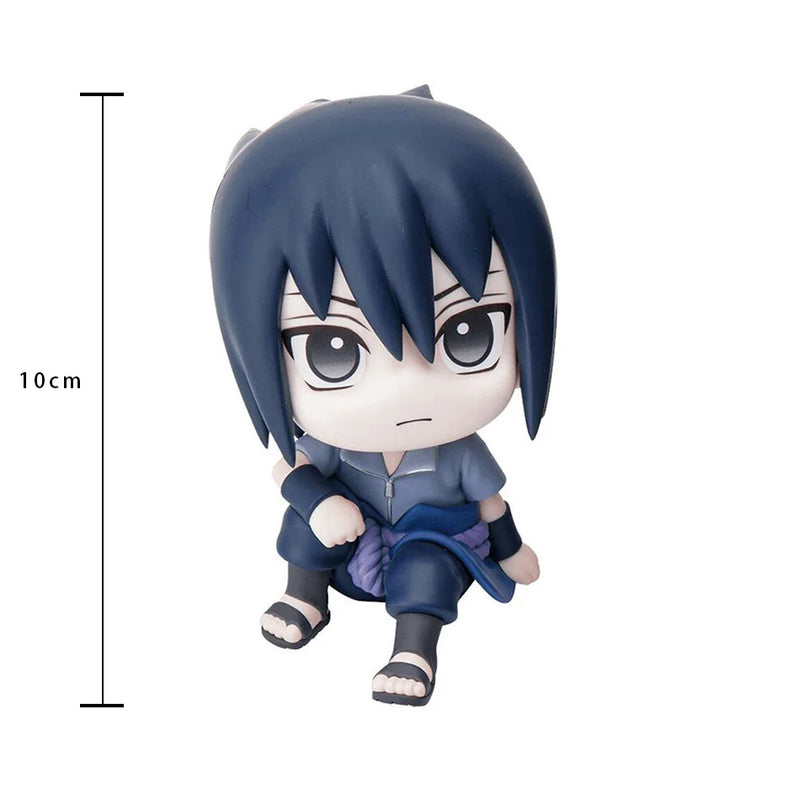 Hot 10cm Naruto Anime Figure Uzumaki Naruto Kakashi Uchiha Sasuke Itachi Cute Toys Q Figurals Action Figurine Model