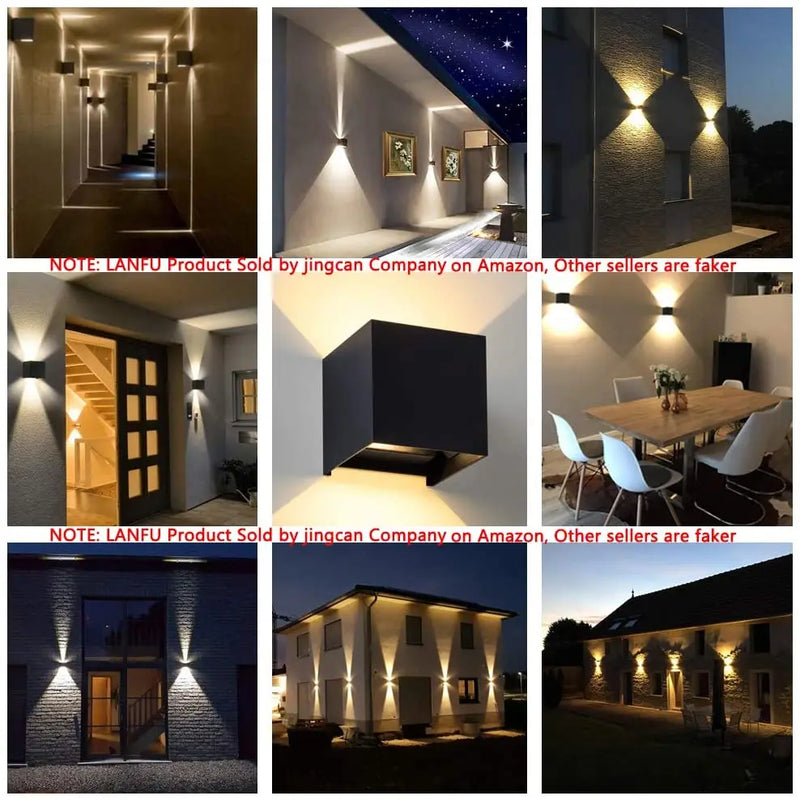 Wall Light LED Outdoor Waterproof External Stairs Interior Decor House Bedroom Living Room Fixture Decorative Home Lamp Wall Led