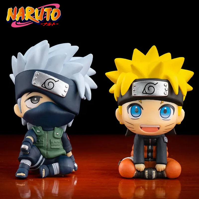 Hot 10cm Naruto Anime Figure Uzumaki Naruto Kakashi Uchiha Sasuke Itachi Cute Toys Q Figurals Action Figurine Model