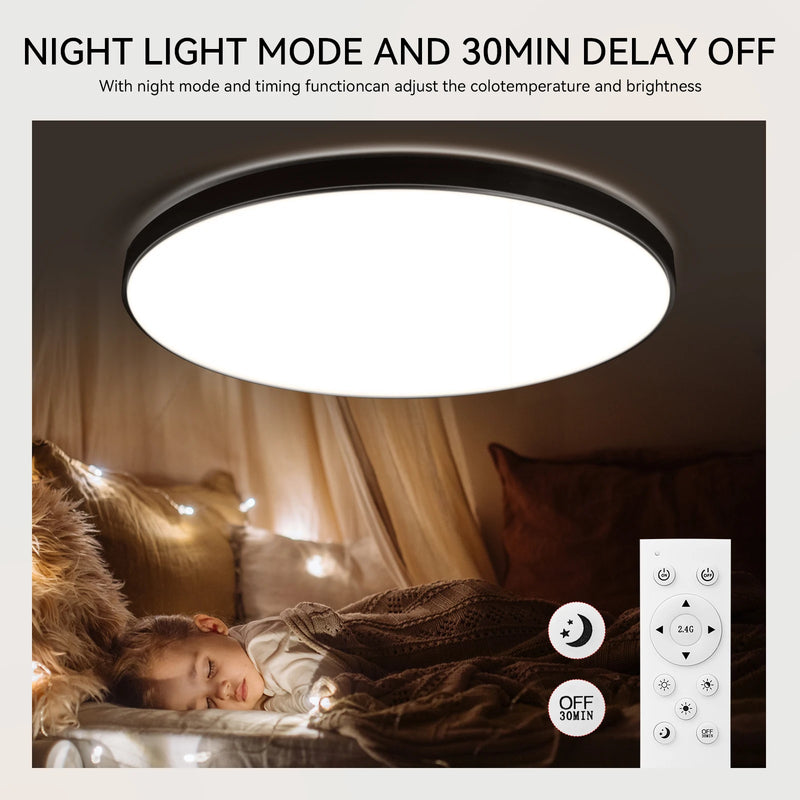 LED Ceiling Lamp Remote Control Ceiling Chandelier Modern Lustre Smart Dimmable Led Ceil Lighting Fixture For Living Room Home