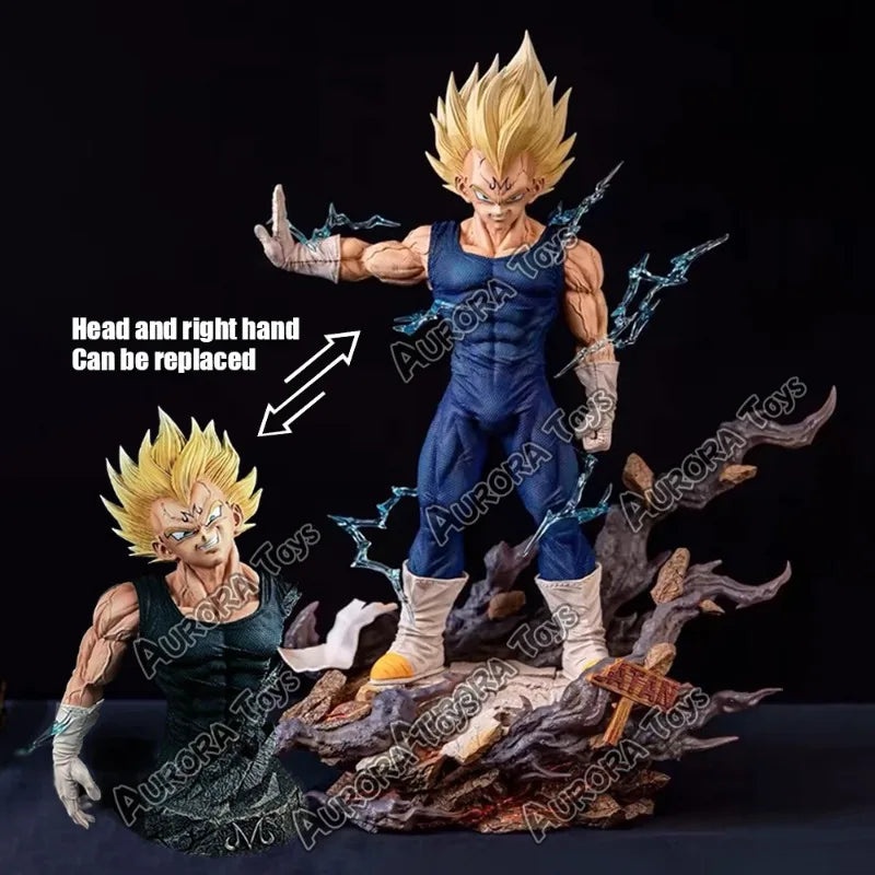 12.99in/33cm Anime Dragon Ball Z Figure Majin Vegeta Figurine PVC Action Figures Collection Model Toys Gifts