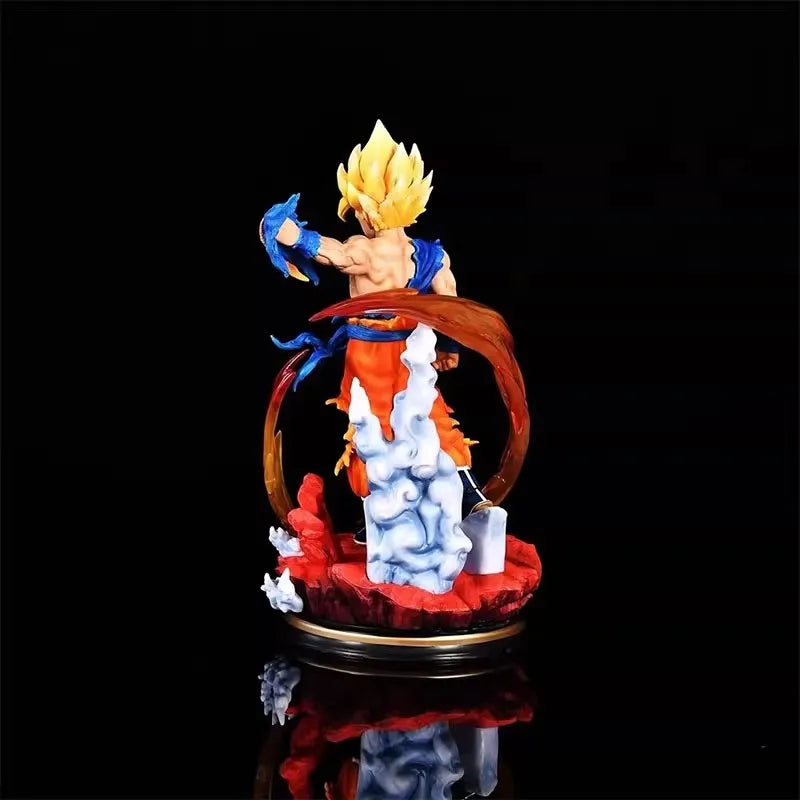 27cm Dragon Ball Z Anime Figure Gk Son Goku Action Figure Super Saiyan Statue Pvc Figure Model Toys Ornament Collection Doll Kid