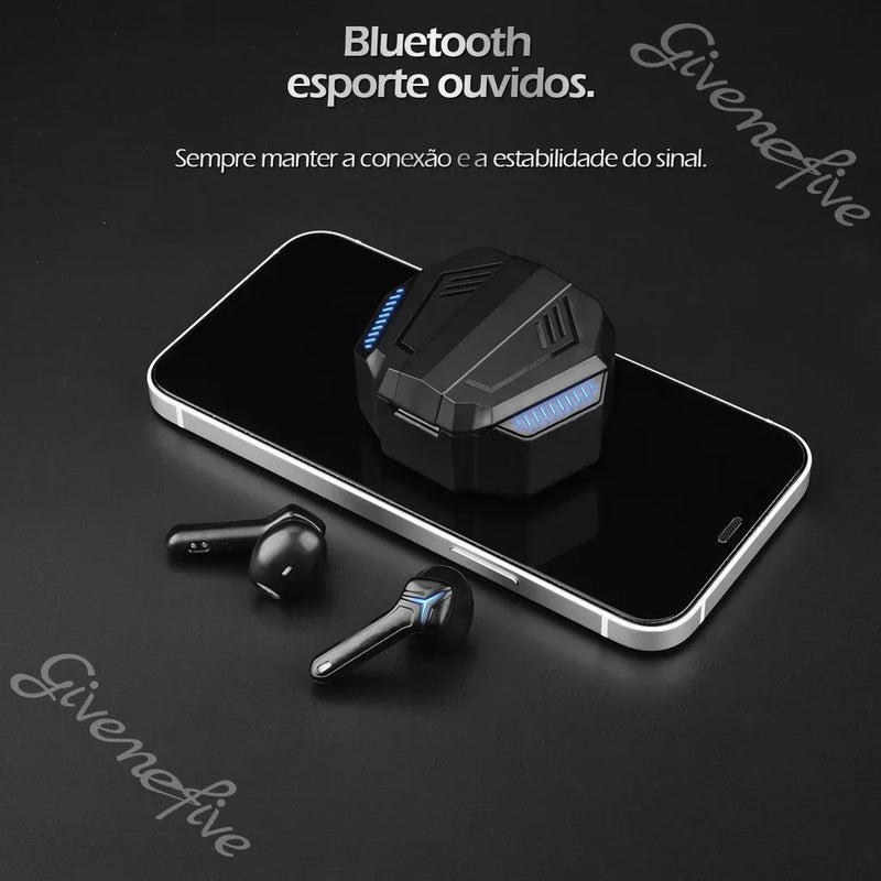 TWS Pro60 Fone Bluetooth 5.1 Fone De Ouvido Sem Fio Hi Fi À Prova D' Água, Redução De Ruído, Esporte Earbud com Microfone para