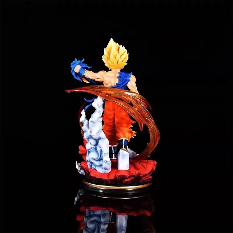 27cm Dragon Ball Z Anime Figure Gk Son Goku Action Figure Super Saiyan Statue Pvc Figure Model Toys Ornament Collection Doll Kid